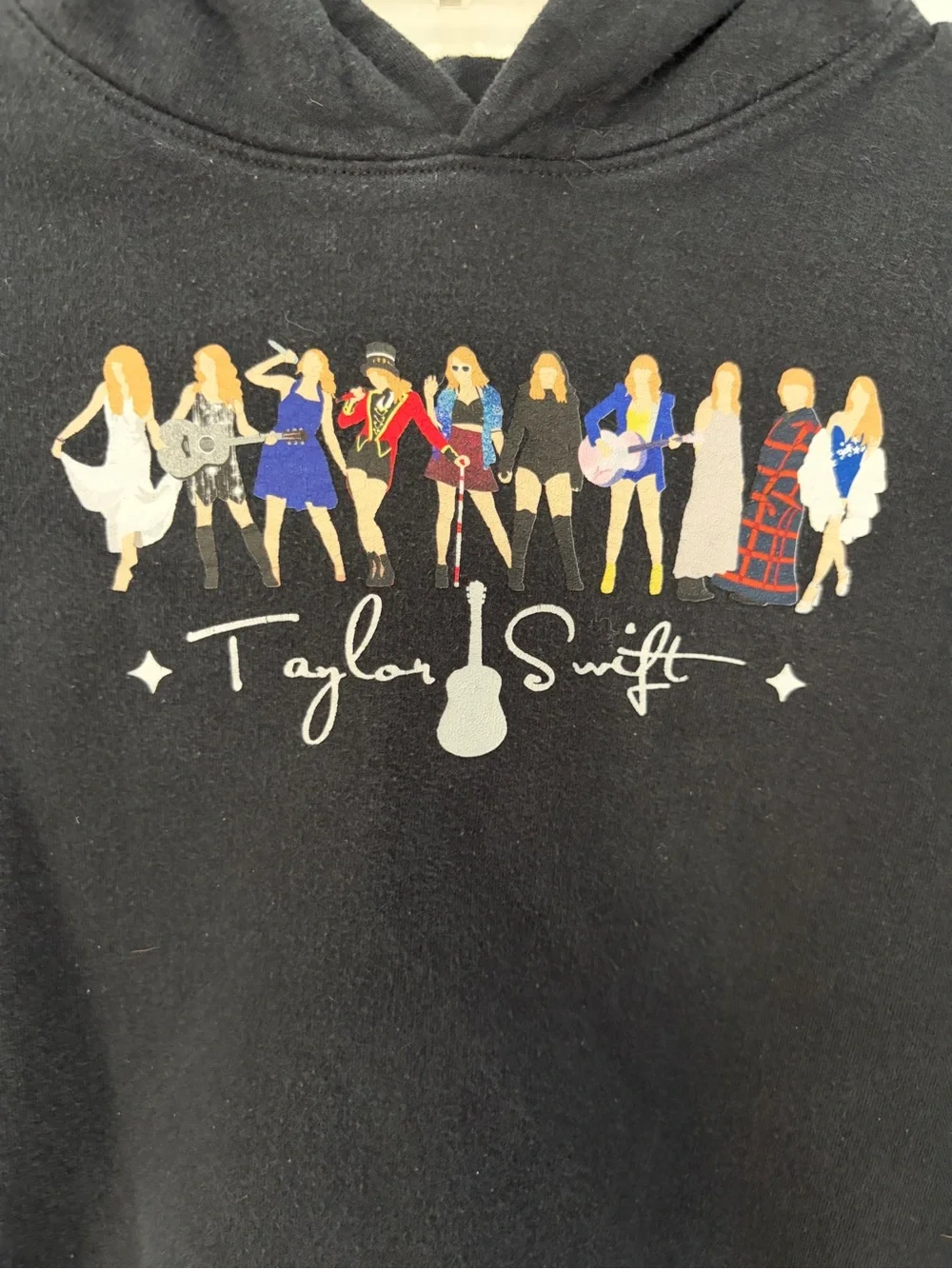 Hoodie with Multicolor Taylor Swift Silhouette Graphic